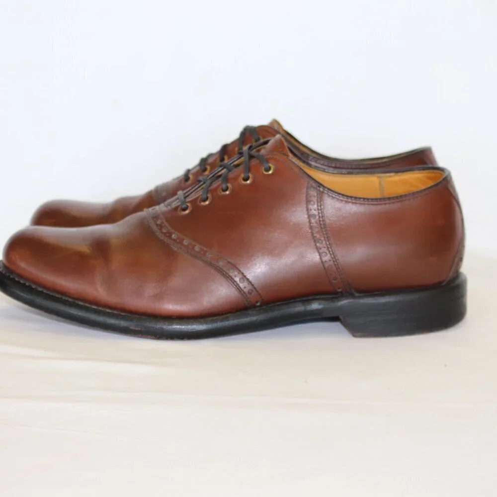 Cole Haan Men's Cognac Brown Oxford Dress Shoe Size 8